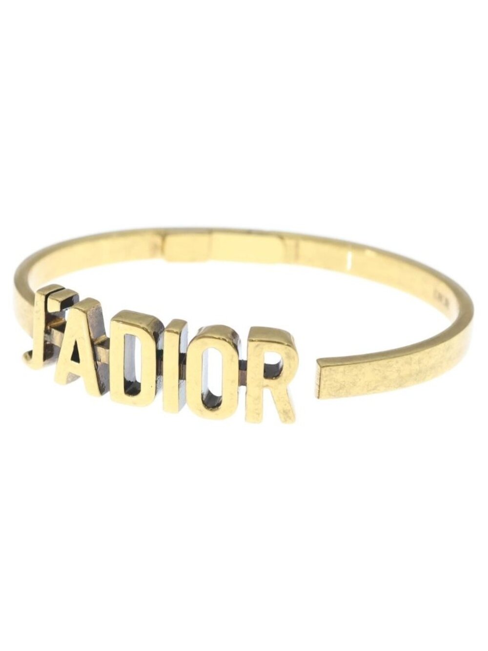 Dior J'adior Logo Bangle Gold Metal Bracelet